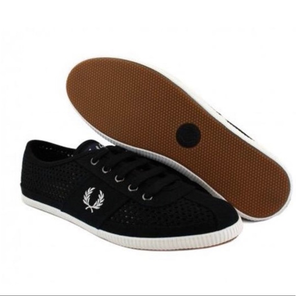 Fred Perry Shoes - Fred Perry Navy Tennis Shoes